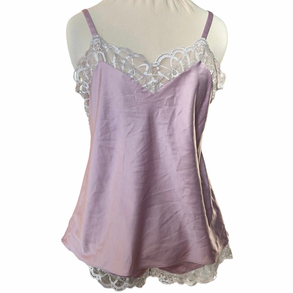 Flora Nikrooz Satin & Lace Cami + Shorts Sleep Set | Size M